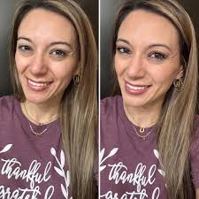 My before and after with Ariane Poole Cosmetics yesterday