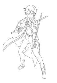 Anime cartoons for boys for girls video games. Printable Kirito Coloring Pages Anime Coloring Pages