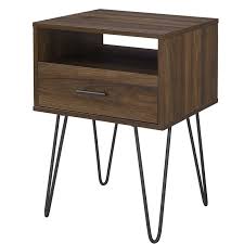 Kamille End Table With Storage Bedside Table Contemporary Side Table End Tables With Storage
