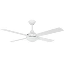 4 x painted plywood blade pitch: Eco Silent 48 Dc Ceiling Fan With Led Light White Harvey Norman