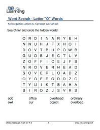 30 words starting with letter o || letter o words || words that starts with o. Fillable Online Word Search Letter O Words Fax Email Print Pdffiller