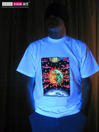 Mens T Shirt Uv Blacklight Glow In The Dark Psychedelic Psy Goa Trance Art Club Mens Tshirts Uv Black Light Men