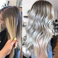 Balayage Correcting Foil Lines Itsaspenrae White Blonde Balayage Hair Long Hair Styles
