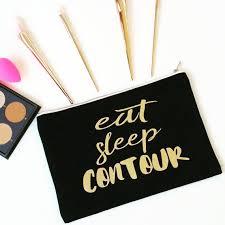 Black And Gold Makeup Bag Large Makeup Bag Black Cosmetic Pouch Gold Wash Bag Makeup Bag Make Up Makeup Accessories Makeup Bag Organization Makeup Bags Travel