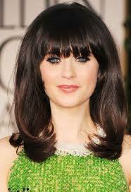 These Are The Bangs We Know And Love Thick Hair Styles Zooey Deschanel Hair Hairstyles With Bangs