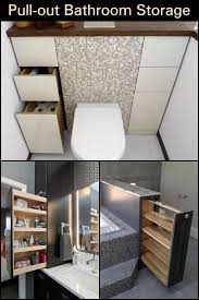 Take Inspiration From These Pull Out Bathroom Storage Ideas And Make Use Of Space Wisely Small Bathroom Storage Bathrooms Remodel Small Bathroom