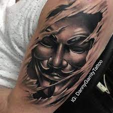 Photo uploaded 3 years ago © photos are copyrighted by artist and their owners. V For Vendetta Mask Skin Rip Tattoo Rip Tattoo Ripped Skin Tattoo Vendetta Tattoo