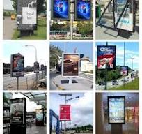 Outdoor Street Solar Power Lamp Post Advertising LED Poster ...
