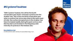 The intensity of 'tauktae' is going to be very tricky given the intricate dynamics in different regions of the arabian sea. Bctbmr5x8it4sm