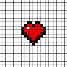 Pixel art du drapeau de l'angleterre en forme de coeur temps : Pin On Art Design