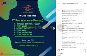 Loket ppob fastpay bisnis pembayaran ppob dengan gabung di loket ppob fastpay mudah murah didukung teknologi handal sistem fleksibel menguntungkan di fastpay. Salah Akun Instagram Lowongan Kerja Pt Pos Indonesia Persero Turnbackhoax