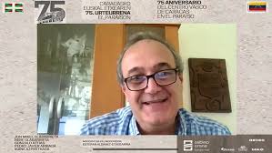 Sabino Arana Fundazioa 75 Aniversario de nuestra sede en El Paraíso.  Moderado por Estepan Aldamiz Leizaola, nacido en Venezuela que a sus 4 años  volvió junto a sus aitas a Euskadi. Recuerda