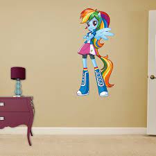 Rainbow Dash Equestria Girls My Little Pony Kids Kids Room Wall Decals My Little Pony Bedroom Rainbow Dash