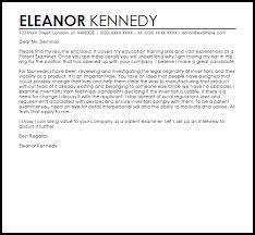 Patent Examiner Cover Letter Sample Cover Letter Templates Examples
