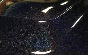 Holographic Black Metal Flake Black Prism Paint Pearls