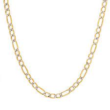 Mens sterling silver & 18k gold over silver cross pendant necklace. 14k Gold 20 Inch Hollow Figaro Chain Necklace Jcpenney