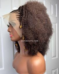 12 Nubian Queen Cornrow 4b 4c 13x4 Frontal Wig 300% Density