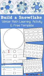 How does molecule shape change with different numbers of bonds and electron pairs? Build A Snowflake Winter Shape Math Activity And Free Template