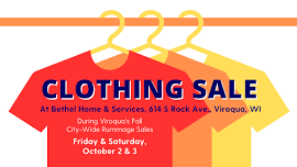 Clothing Sale at Bethel