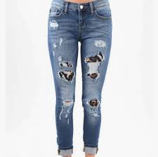 Judy Blue Leopard Patch Jeans Boutique
