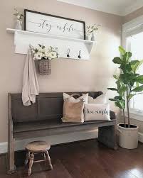 34 Simple Spring Entry Way Bench Homedecorideas Homedecor Homedesign Home Garden Design Kirkland Home Decor Entryway Decor Home Decor
