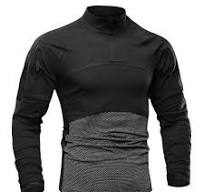 AKARMY Camisa táctica militar de combate para hombre, camiseta de manga  larga de camuflaje con bolsillos con cremallera