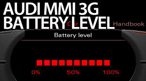 How To Enable Battery Level Audi Mmi 3g A1 A4 A5 A6 A7 A8 Q3 Q5 Q7 Audi Audi A4 Audi Q7