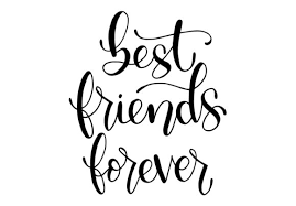 Best Friends Forever - Hand Lettering Graphic by Santy Kamal  Creative  Fabrica