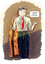 Gentleman Wolf Blacksad Style Croquis Photoshop All Artwork Copyright Olivier Silven Furry Art Furry Wolf The Wolf Among Us