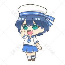 マリンセーラー服の女の子【デフォルメ】 | スキマ - イラスト依頼・キャラ販売ならSKIMA