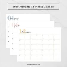 Free 2020 Printable Calendars My Only Sunshine In 2020 Free Printable Calendar Monthly Free Printable Calendar Monthly Calendar Printable