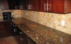 You can pick from a variety of colors to complement the other elements in your kitchen and your personal style. Baltic Brown Granite Countertops With Light Tan Backsplash Would Look Good With My Brown Granite Countertops Granite Backsplash Kitchen Baltic Brown Granite