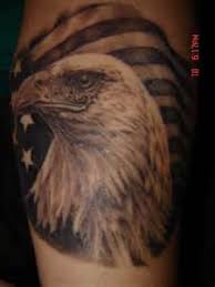 American Flag Eagle Tattoo Black And White Eagle With American Flag Tattoo Flag Tattoo American Flag Tattoo Black White Tattoos