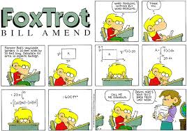 Fox Trot Using A Definite Integral To Find The Area Of A Rectangle Math Humor Math Cartoons Math Jokes