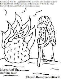 God had an important job. Moses And The Burning Bush Coloring Pages