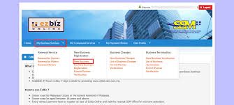 Daftar Perniagaan Guna Ssm Ezbiz Online Pengurusan Di Sme Niaga