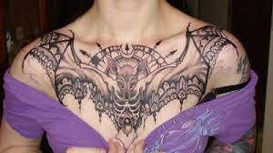 Gothic Charm School Pretty Things Chest Piece Tattoos Pieces Tattoo Chest Tattoos For Women
