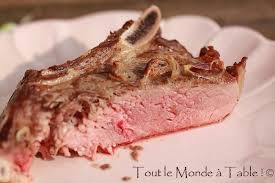 Demander conseils à votre boucher. Cote De Boeuf A L Echalote Cuisson Basse Temperature Tout Le Monde A Table