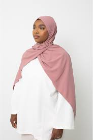 brown pink medina silk hijab
