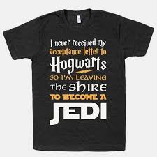 Hogwarts Shire Jedi Human Hogwarts T Shirt Nerd Life