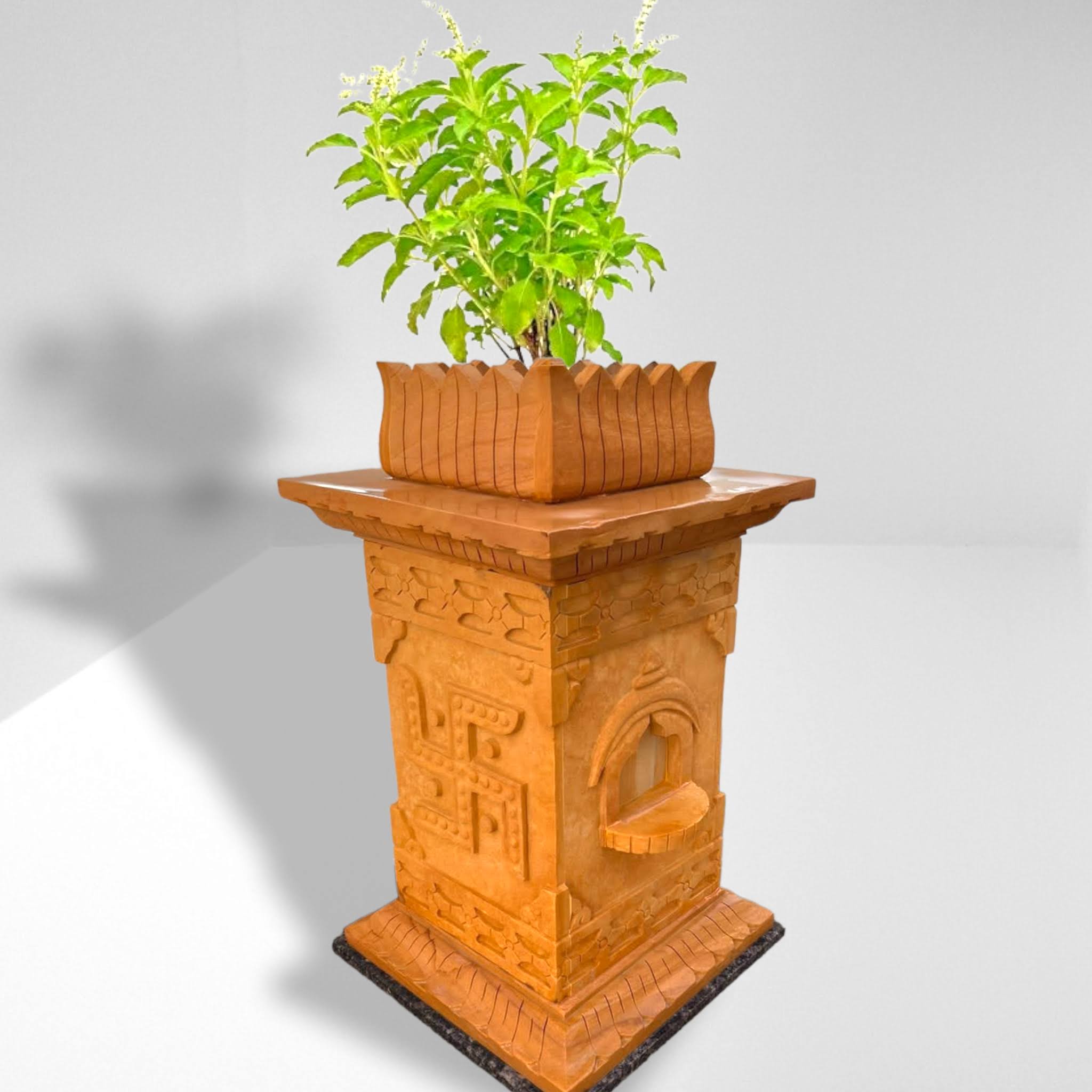 Stone Khatu Tulsi vrindawan, Best tulsi pot ever. 3 feet product image
