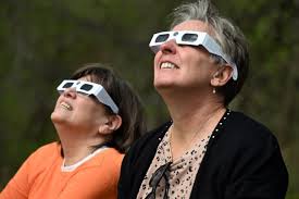 Despite cloudy skies, Berks County residents got a glimpse of a rare solar  eclipse Monday.