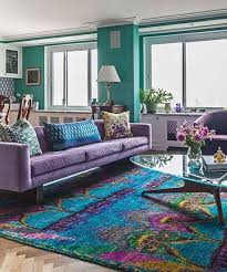 Grey traditional living room with purple soft furnishings. 190 Velvet Living Room Ideas House Interior Interior Design Interior