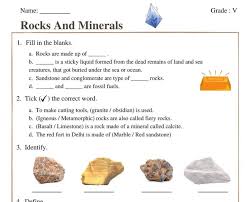 Variety of rocks (we purchased a kit) printable rocks & minerals worksheet colored pencisl scale nail & streak tile ruler and string. Rocks And Minerals Witknowlearn