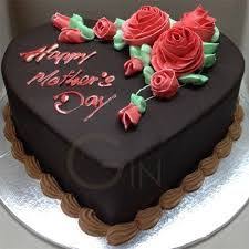 Heart Shape Chocolate Birthday Cake For Mom Heart Shape Chocolate 1 Kg Mothers Day Cakes Designs Mothers Day Cake Cake