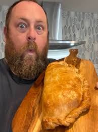 Thought this might amuse people. My son turns ten tomorrow and as a good  cousin Jack requested pasties shipped north from the duchy and requested a  pasty birthday cake. This was the