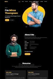 This personal training registration form template allows you to know your clients' goals. Mirza Is A Responsive Html5 Template Suitable For Personal Websites It Will Portfolio Website Design Portfolio Web Design Portfolio Website Design Inspiration