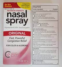 Saline nasal spray or saline nasal rinse (neti pot); Buy Original Perrigo Original Nasal Spray 12 Hour Spray 1 Fl Oz 30ml Pack Of Two Online In Italy B007l62676
