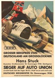 Grosser Preis Von Deutschland Am Grossglockner Hans Stuck 1938 Poster Auto Union Auto Poster Rennwagen