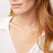 Check out our rose gold necklace personalized selection for the very best in unique or custom, handmade pieces from our necklaces shops. Gorjana Jewelry Bespoke Name Plate Necklace